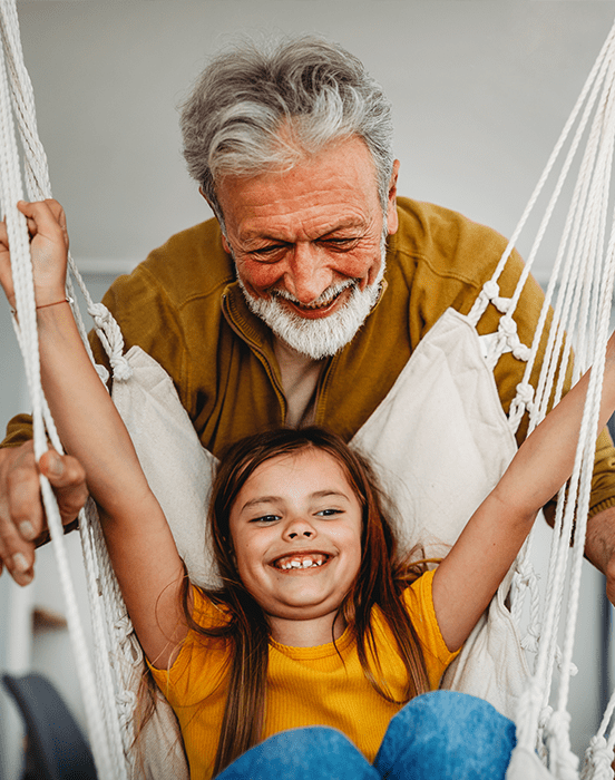 Grandpa with Granddaughter